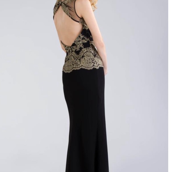 Badgley Mishka gilded lace evening gown- gorgeous! - Picture 16 of 16